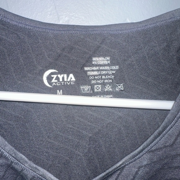 Zyia Active Dark Gray Copper Tank - Picture 3 of 5